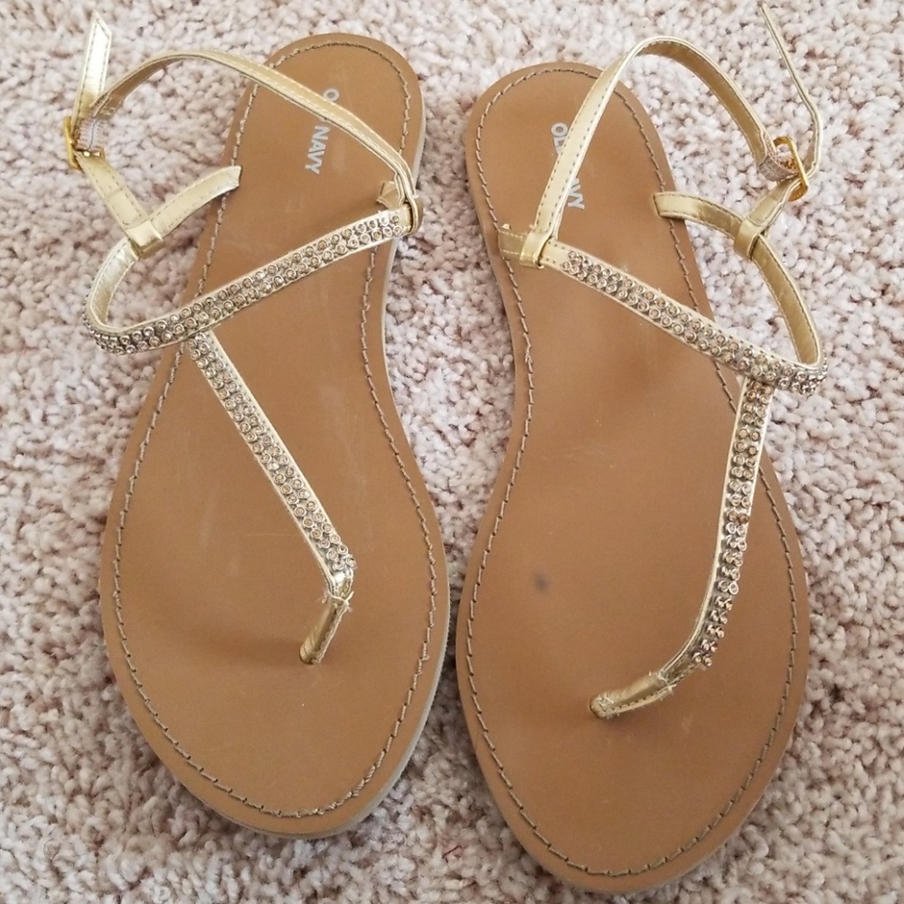 Used Very Nice Old Navy Sandals Size 6 - Picture 3 of 5